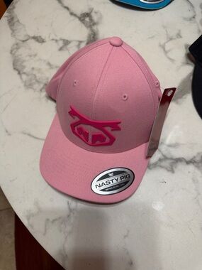 Nasty Pig Pink Rubber Logo Cap